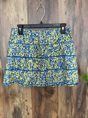 Ideology Floral Blue/Yellow Active Skort M          109B